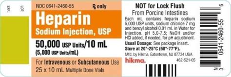 Heparin (Injection) Uses, Dosage, Side Effects .